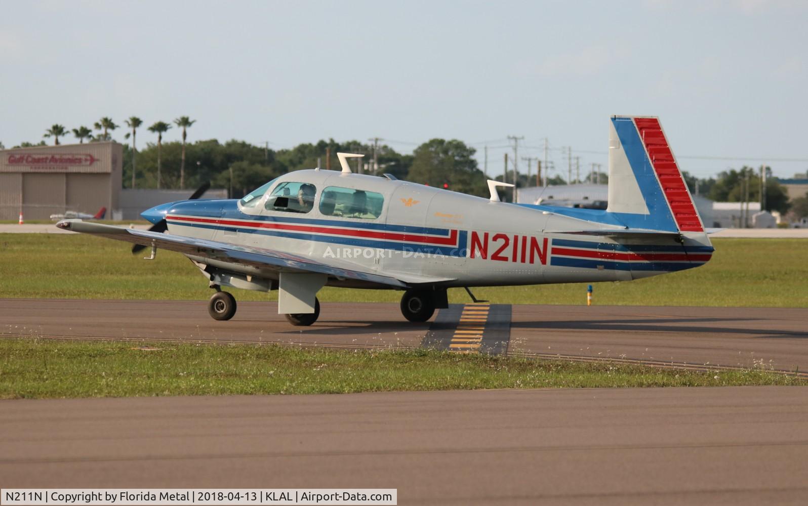 N211N, 1975 Mooney M20F Executive C/N 22-1278, SNF 2018