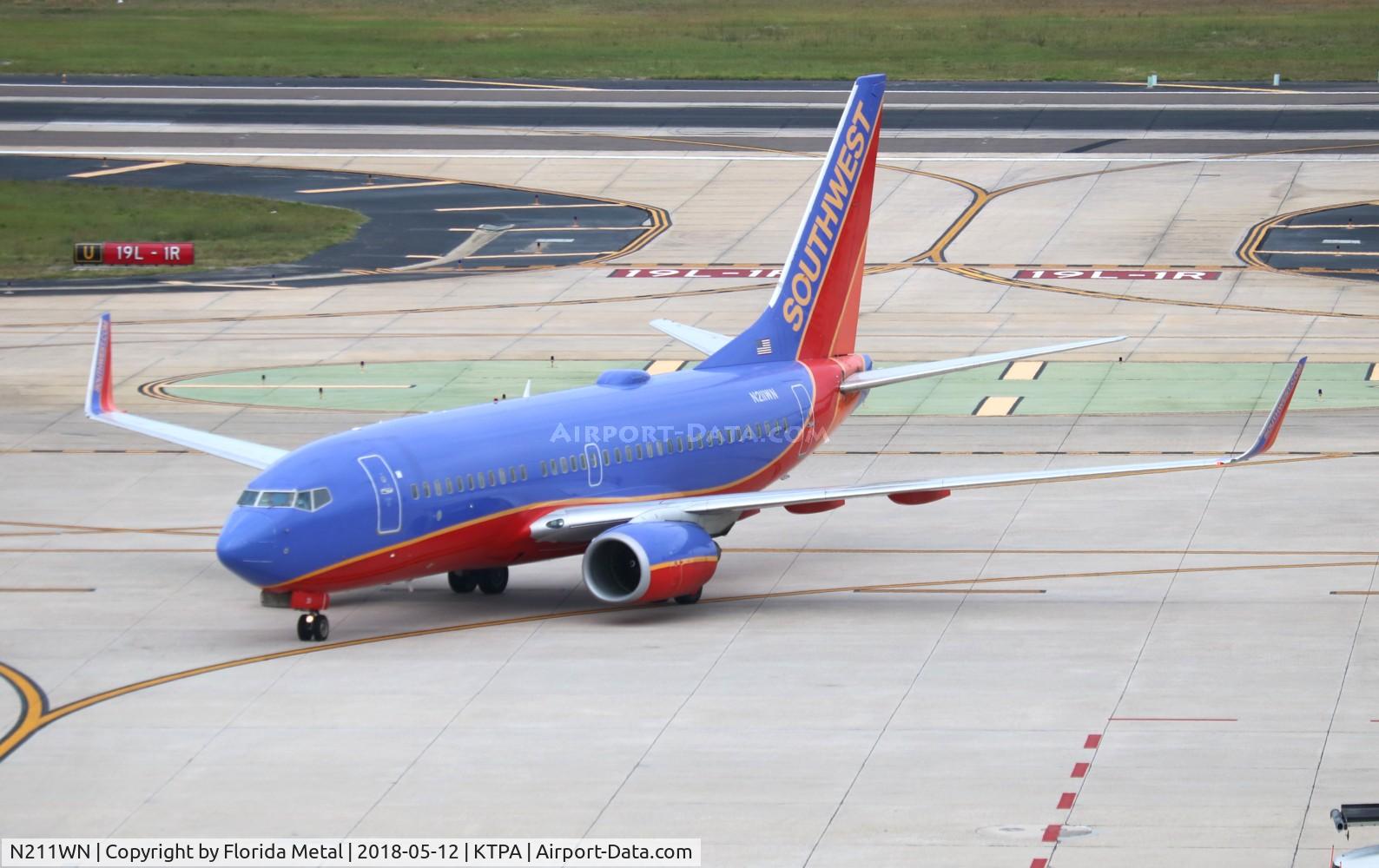 N211WN, 2005 Boeing 737-7H4 C/N 34163, TPA 2018