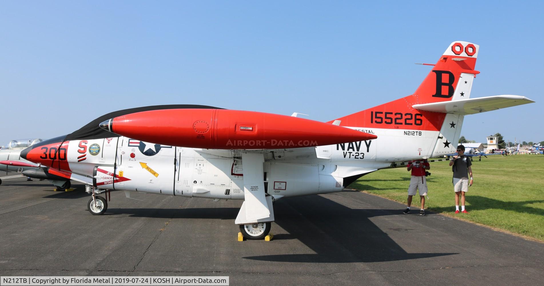 N212TB, 1968 Rockwell T-2B Buckeye C/N 310-21, OSH 2019