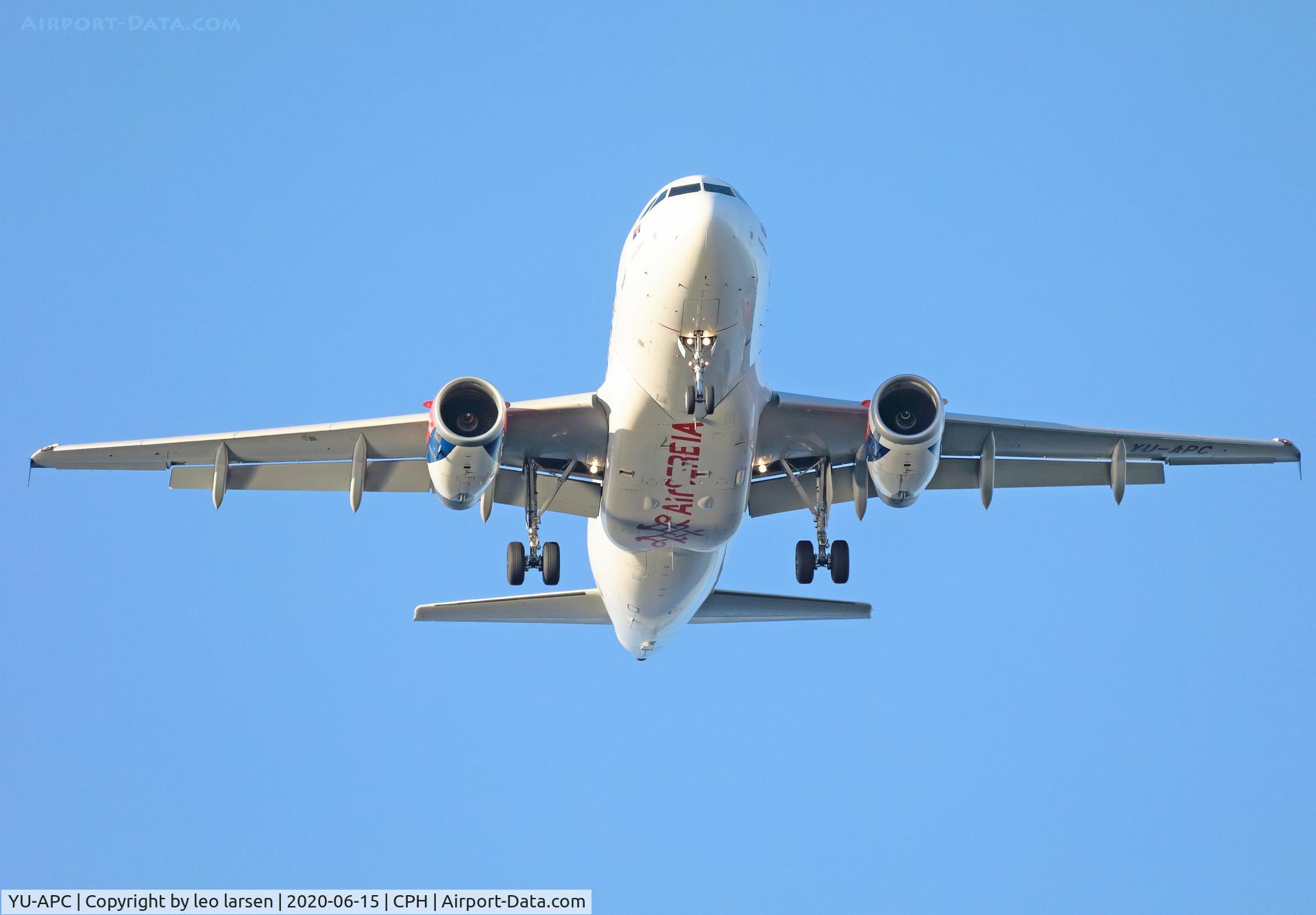 YU-APC, 2005 Airbus A319-132 C/N 2621, Copenhagen 15.6.2020 L/D R-22R