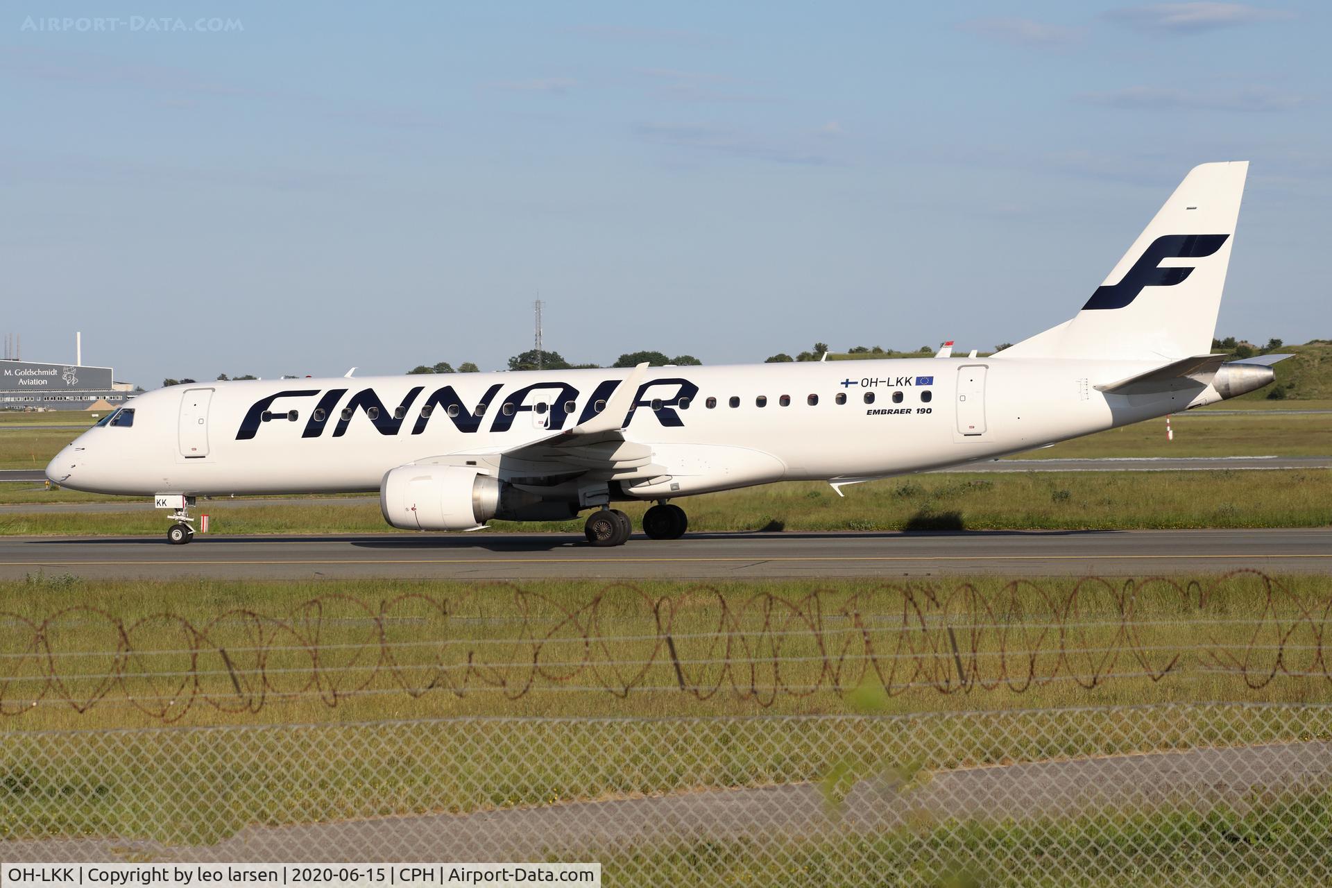 OH-LKK, 2007 Embraer 190LR (ERJ-190-100LR) C/N 19000127, Copenhagen 15.6.2020