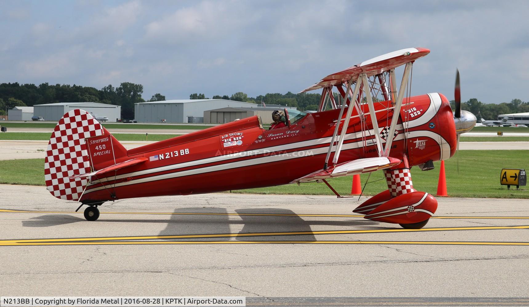 N213BB, 1940 Boeing A75N1(PT17) C/N 75-12348, Pontiac 2016