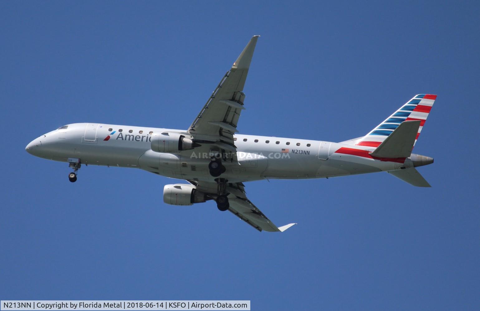 N213NN, 2015 Embraer 175LR (ERJ-170-200LR) C/N 17000505, SFO 2018