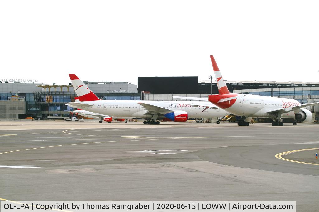 OE-LPA, 1997 Boeing 777-2Z9/ER C/N 28698, Austrian Airlines Boeing 777-200 (stored with OE-LPD)