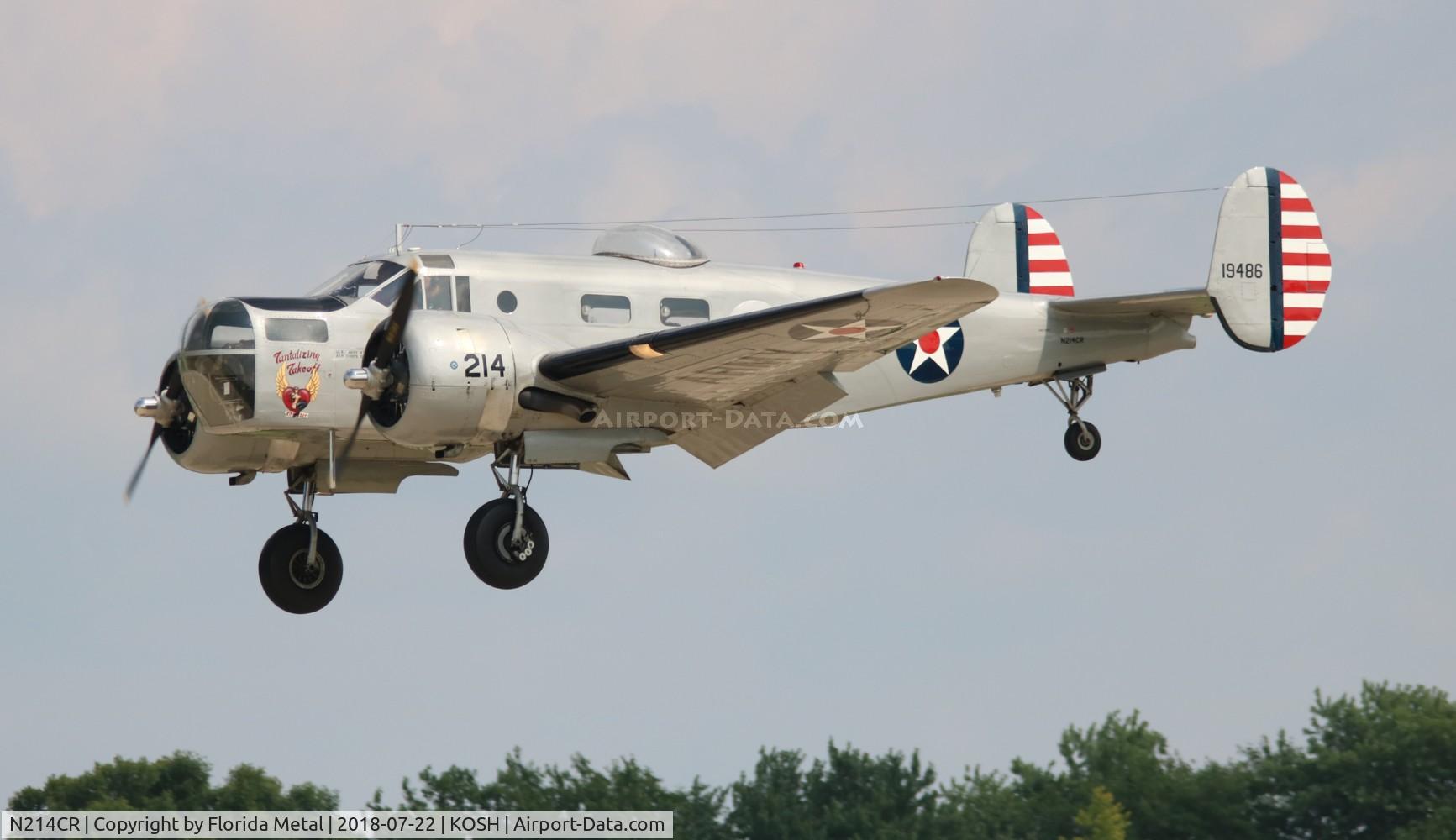 N214CR, 1958 Beech AT-11 Kansan C/N 912, OSH 2018