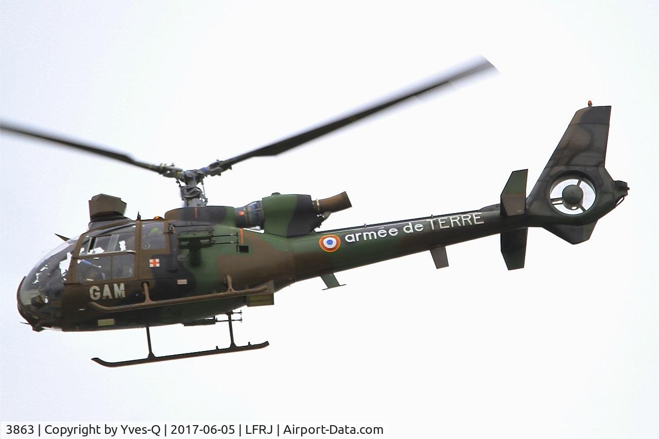 3863, Aérospatiale SA-342M Gazelle C/N 1863, Aérospatiale SA-342M Gazelle, Short approach rwy 26, Landivisiau Naval Air Base (LFRJ) Tiger Meet 2017