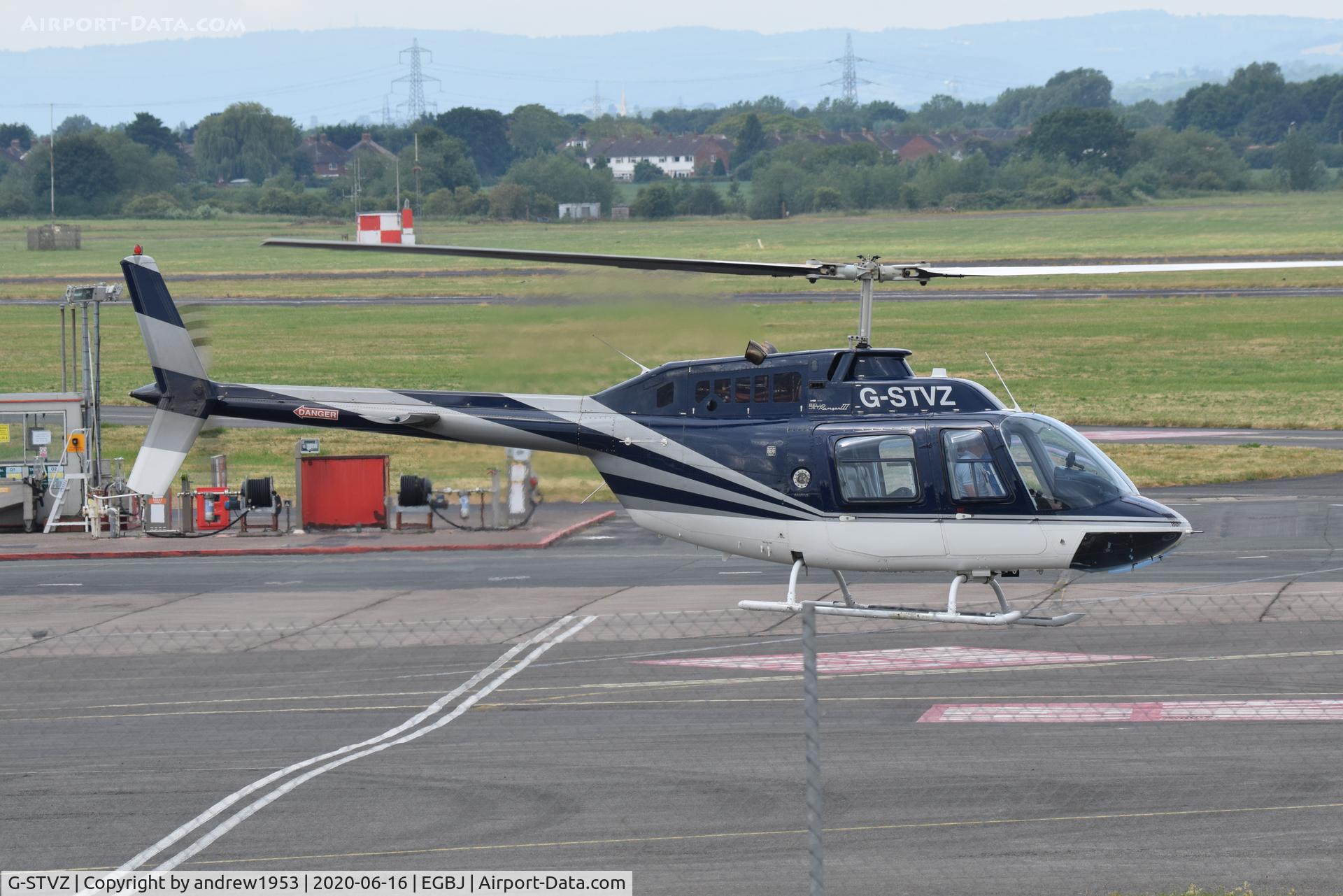 G-STVZ, 1997 Bell 206B JetRanger III C/N 4466, G-STVZ at Gloucestershire Airport.