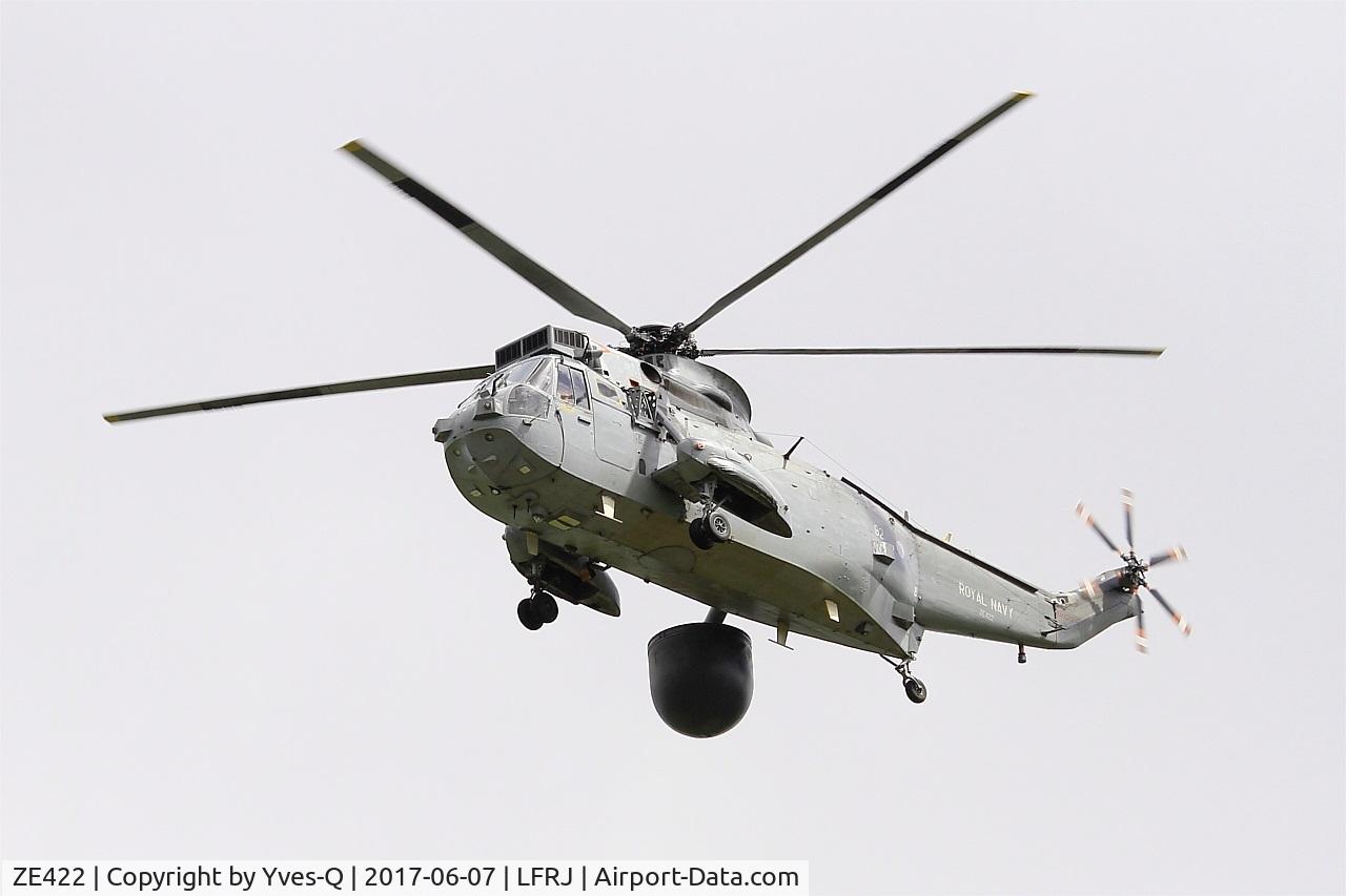 ZE422, 1986 Westland Sea King ASaC.7 C/N WA961, Westland Sea King ASaC.7, Short approach rwy 26, Landivisiau Naval Air Base (LFRJ) Tiger Meet 2017