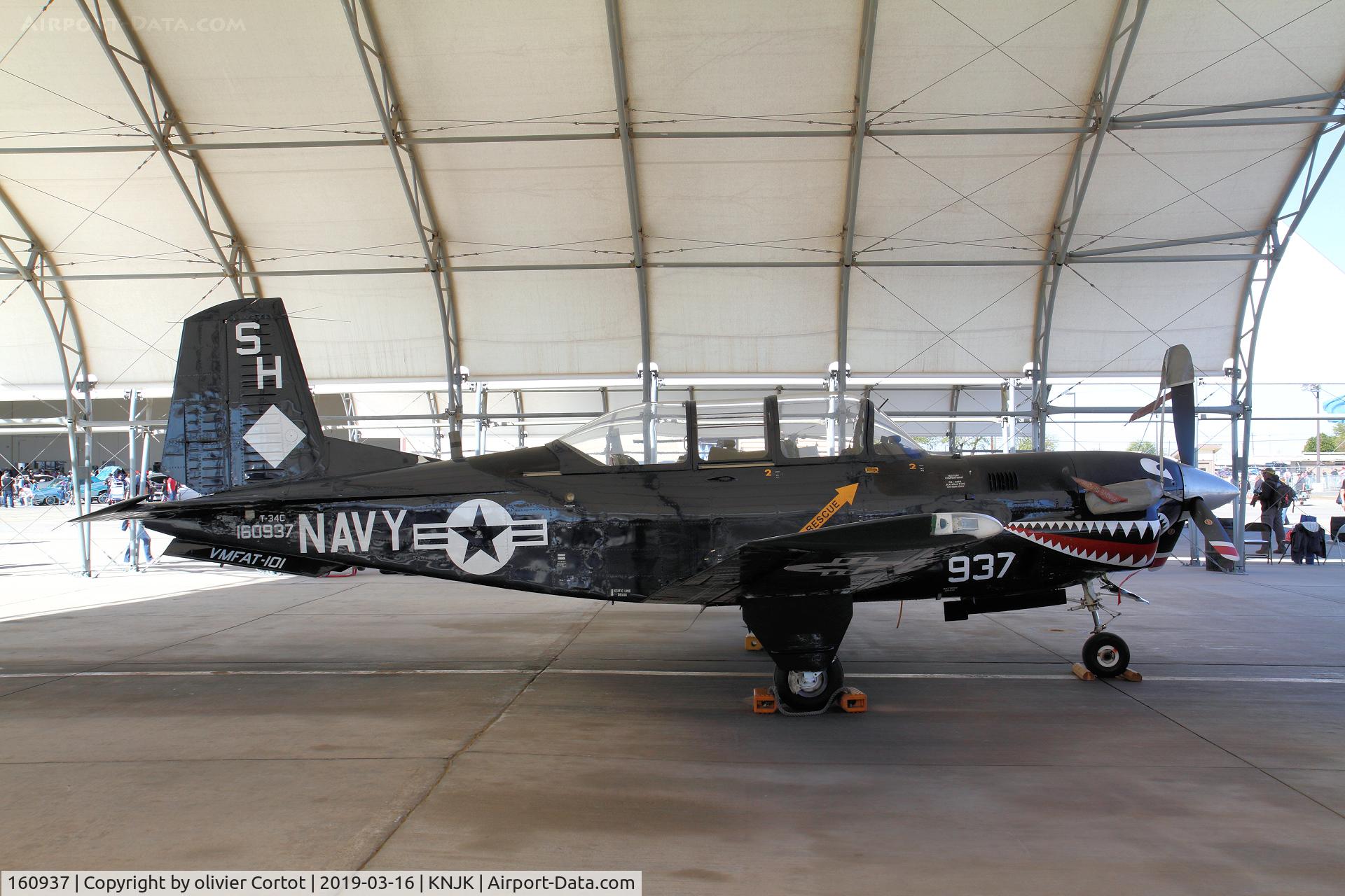 160937, Beech T-34C Turbo Mentor C/N GL-123, 2019 El centro airshow