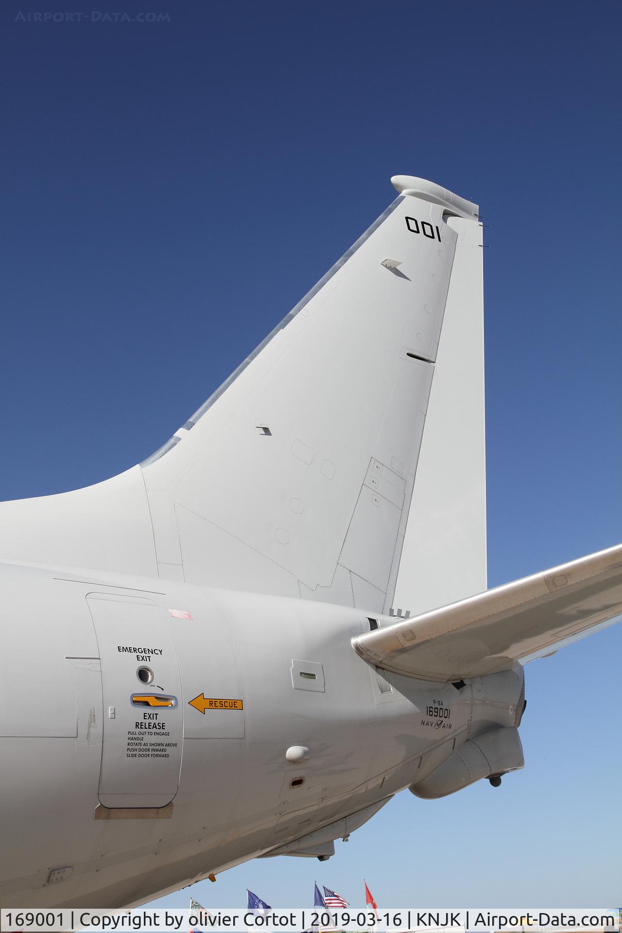 169001, 2016 Boeing P-8A Poseidon C/N 44952, the tail