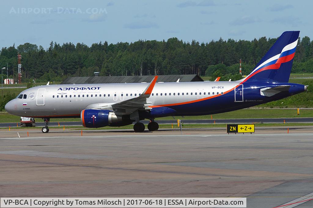 VP-BCA, 2016 Airbus A320-214 C/N 7275, 