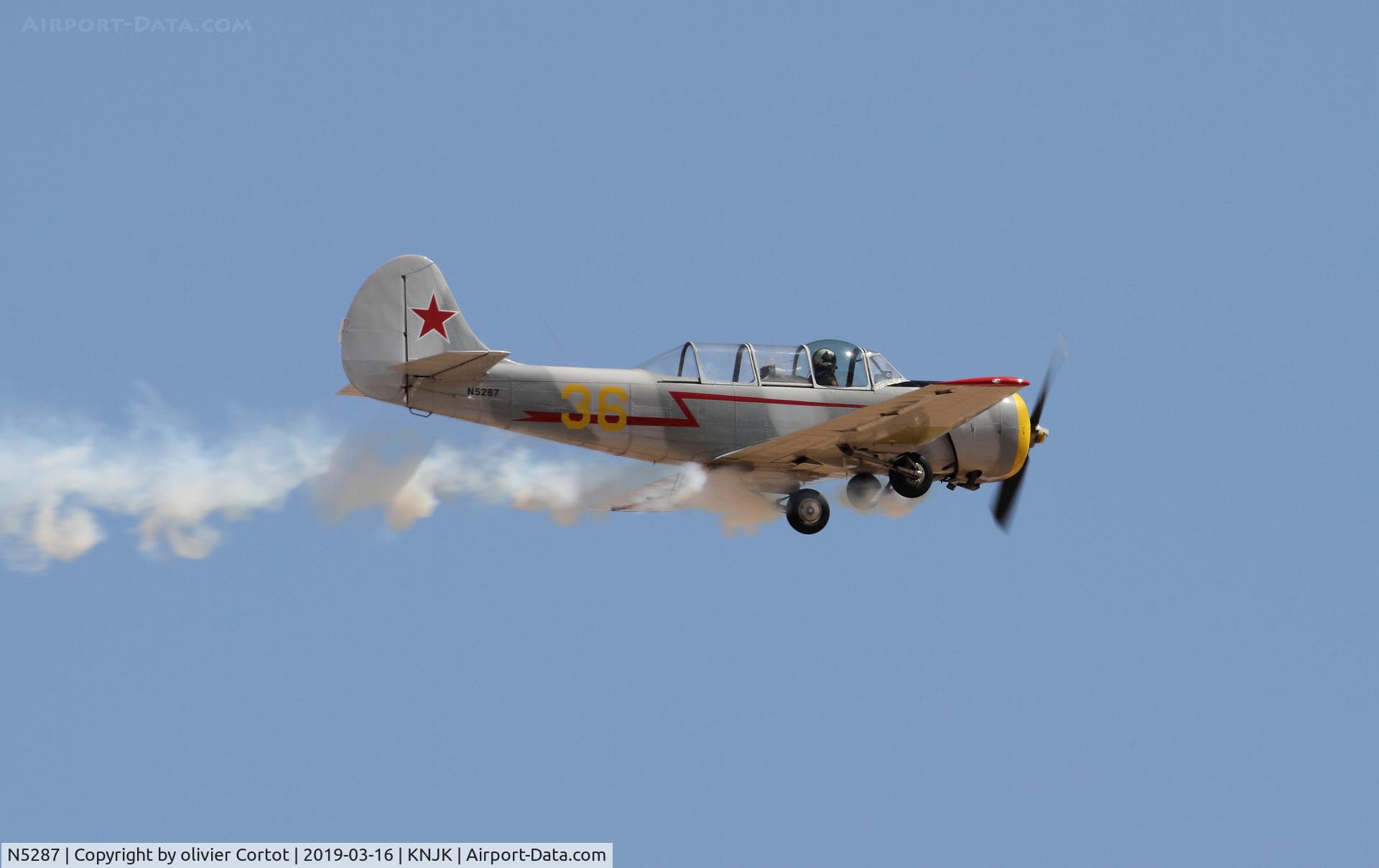 N5287, 1987 Yakovlev Yak-52 C/N 877509, 2019 airshow