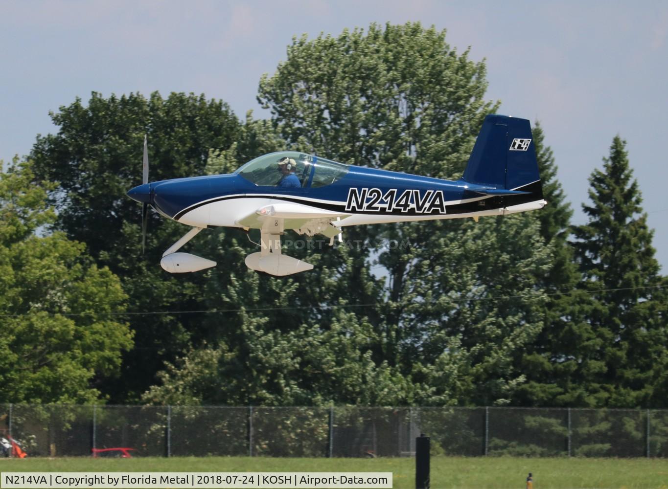 N214VA, 2012 Vans RV-14A C/N 140001, OSH 2018