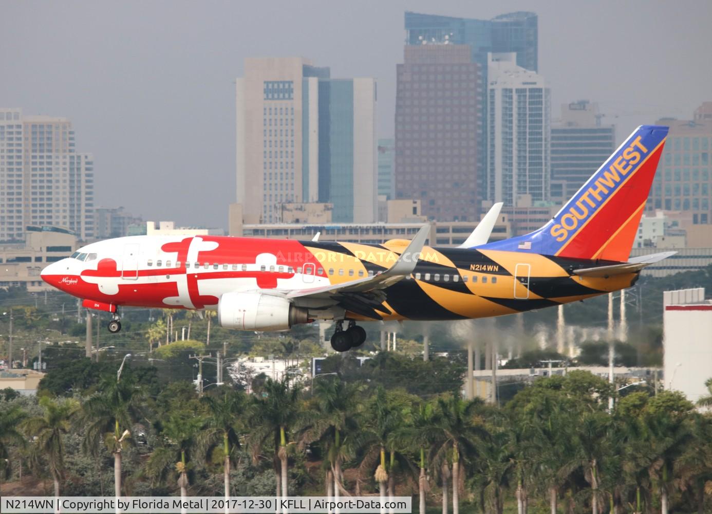 N214WN, 2005 Boeing 737-7H4 C/N 32486, FLL 2017