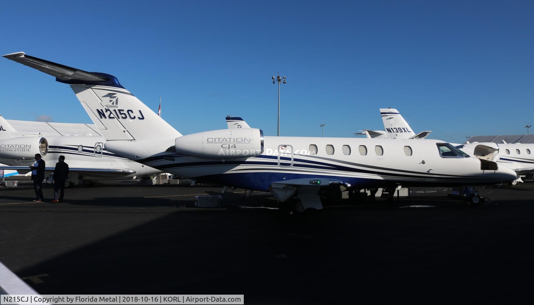 N215CJ, 2016 Cessna 525C CitationJet CJ4 C/N 525C-0215, ORL 2018