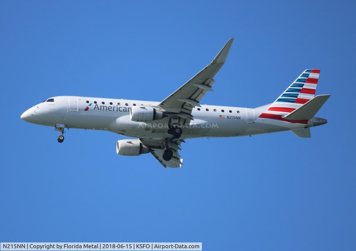 N215NN, 2015 Embraer 175LR (ERJ-170-200LR) C/N 17000511, SFO 2018