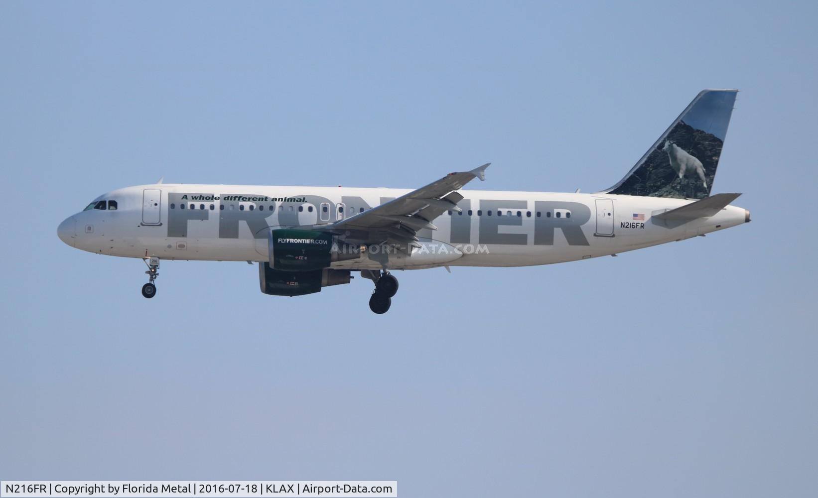 N216FR, 2011 Airbus A320-214 C/N 4745, LAX 2016