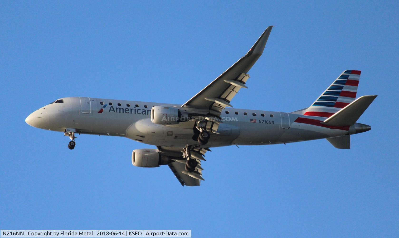 N216NN, 2015 Embraer 175LR (ERJ-170-200LR) C/N 17000513, SFO 2018