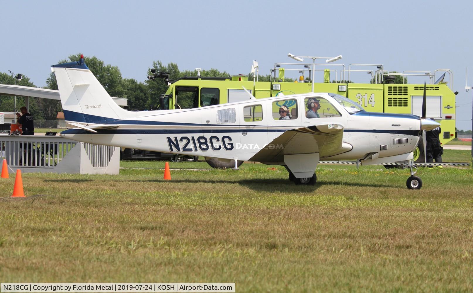 N218CG, 1980 Beech A36 Bonanza 36 C/N E-1741, OSH 2019