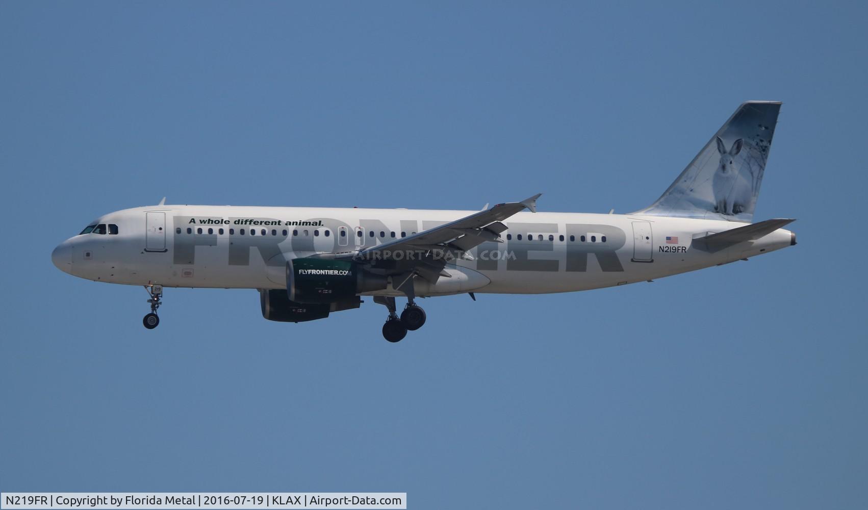 N219FR, 2002 Airbus A320-214 C/N 1860, LAX 2016
