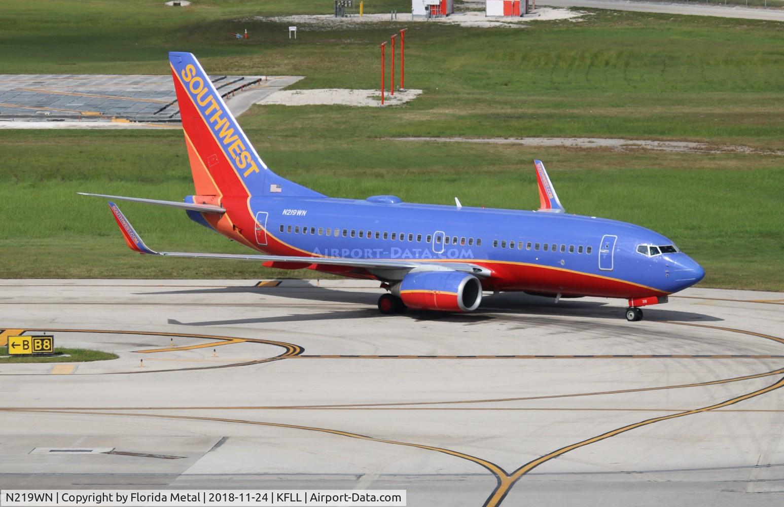 N219WN, 2005 Boeing 737-7H4 C/N 32490, FLL 2018
