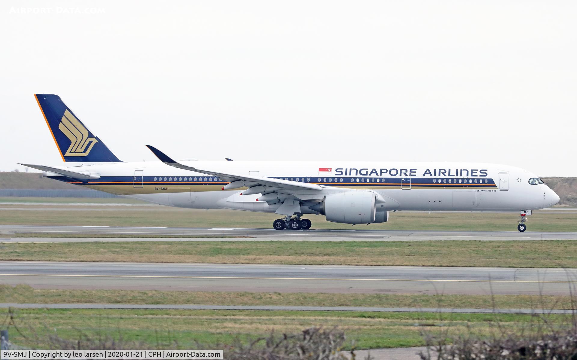 9V-SMJ, 2016 Airbus A350-941 C/N 081, Copenhagen 21.1.2020