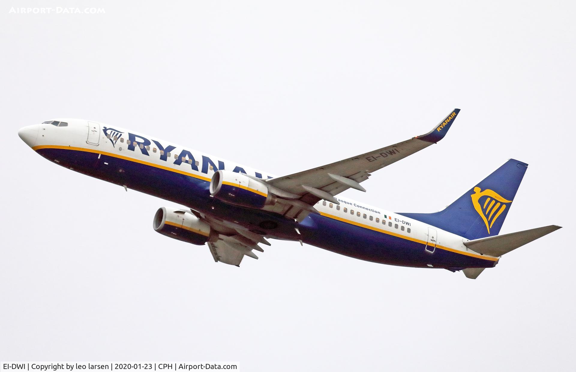 EI-DWI, 2007 Boeing 737-8AS C/N 33643, Copenhagen 23.1.2020