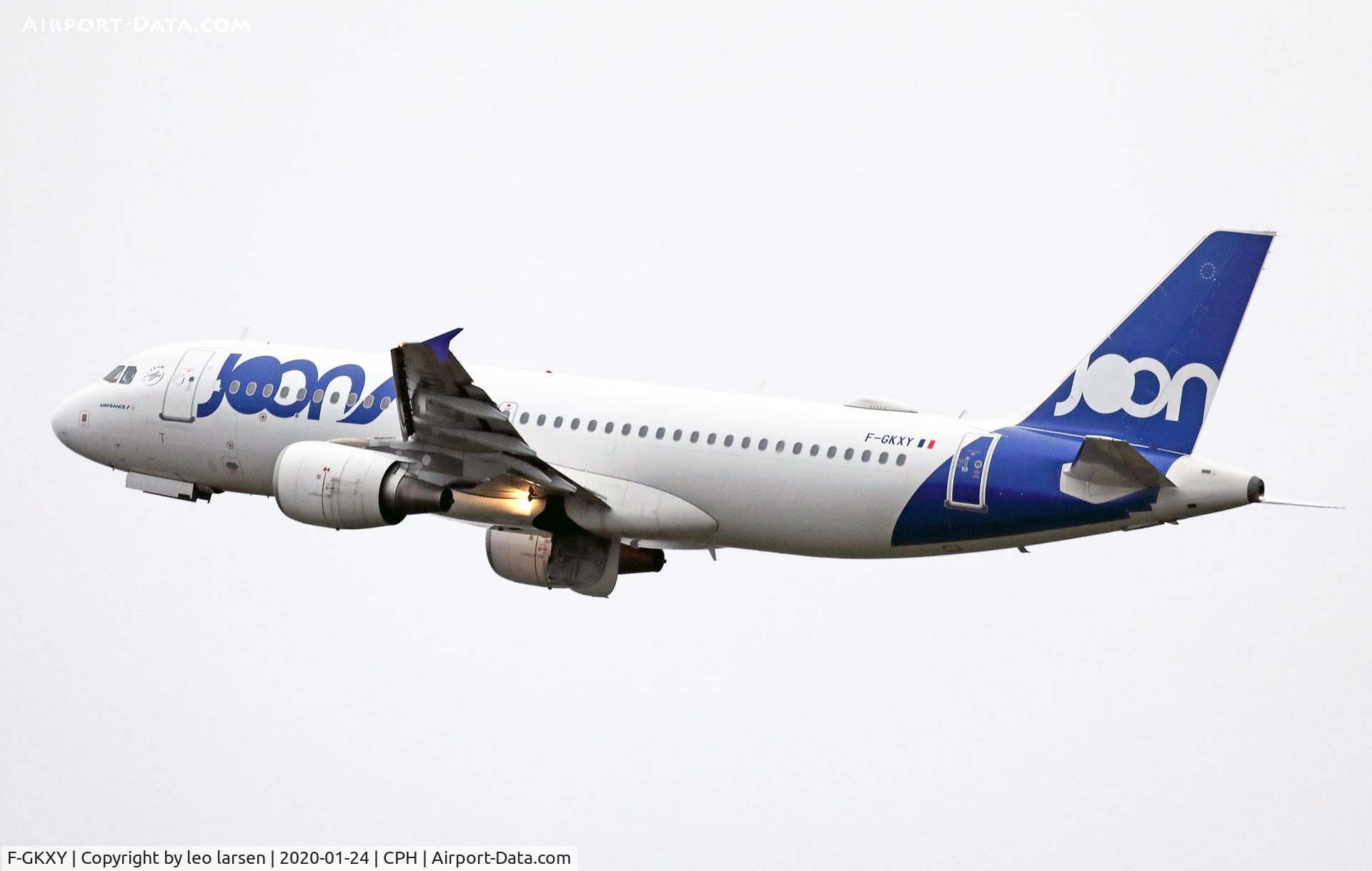 F-GKXY, 2009 Airbus A320-214 C/N 4137, Copenhagen 24.1.2020