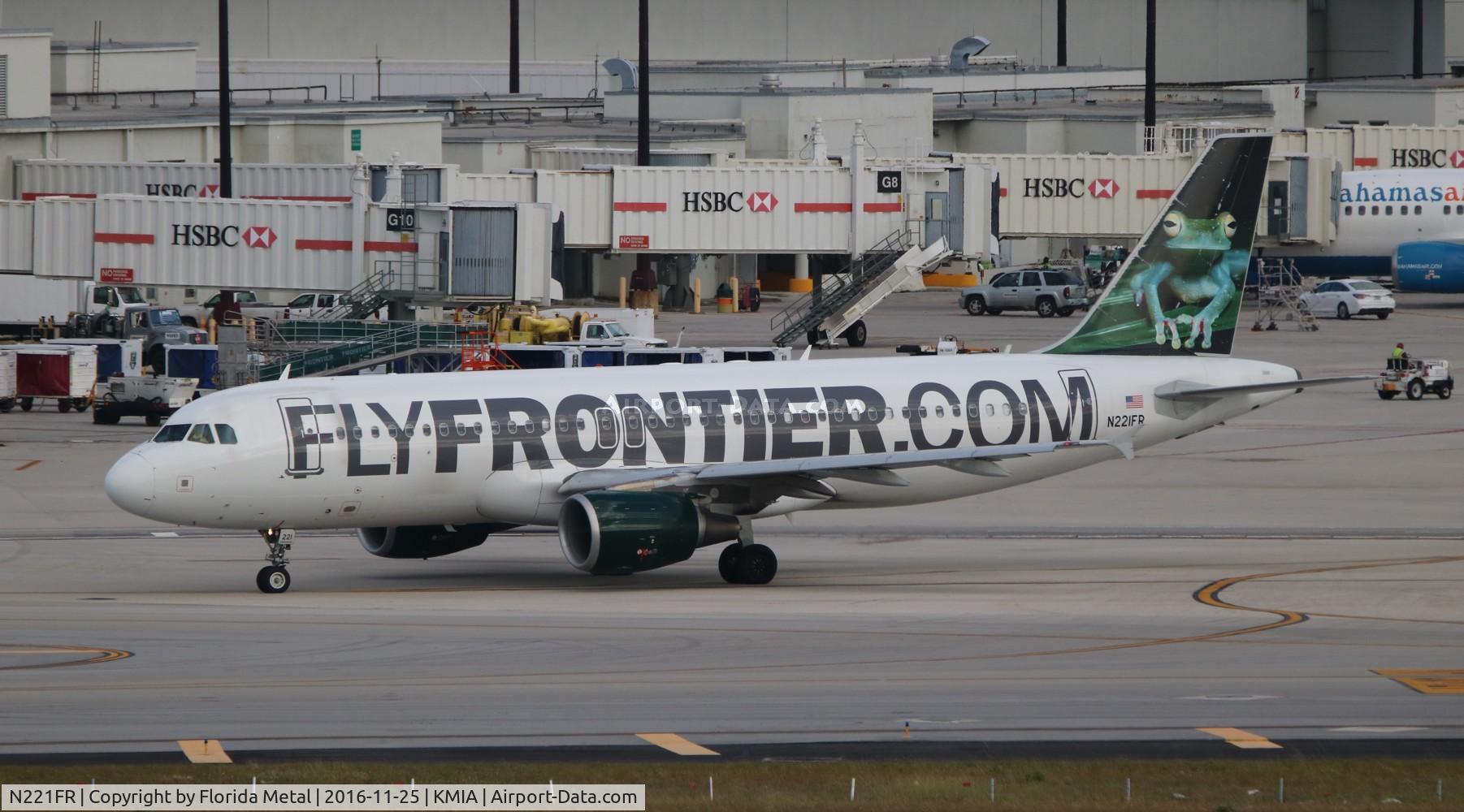 N221FR, 2007 Airbus A320-214 C/N 3205, MIA 2016