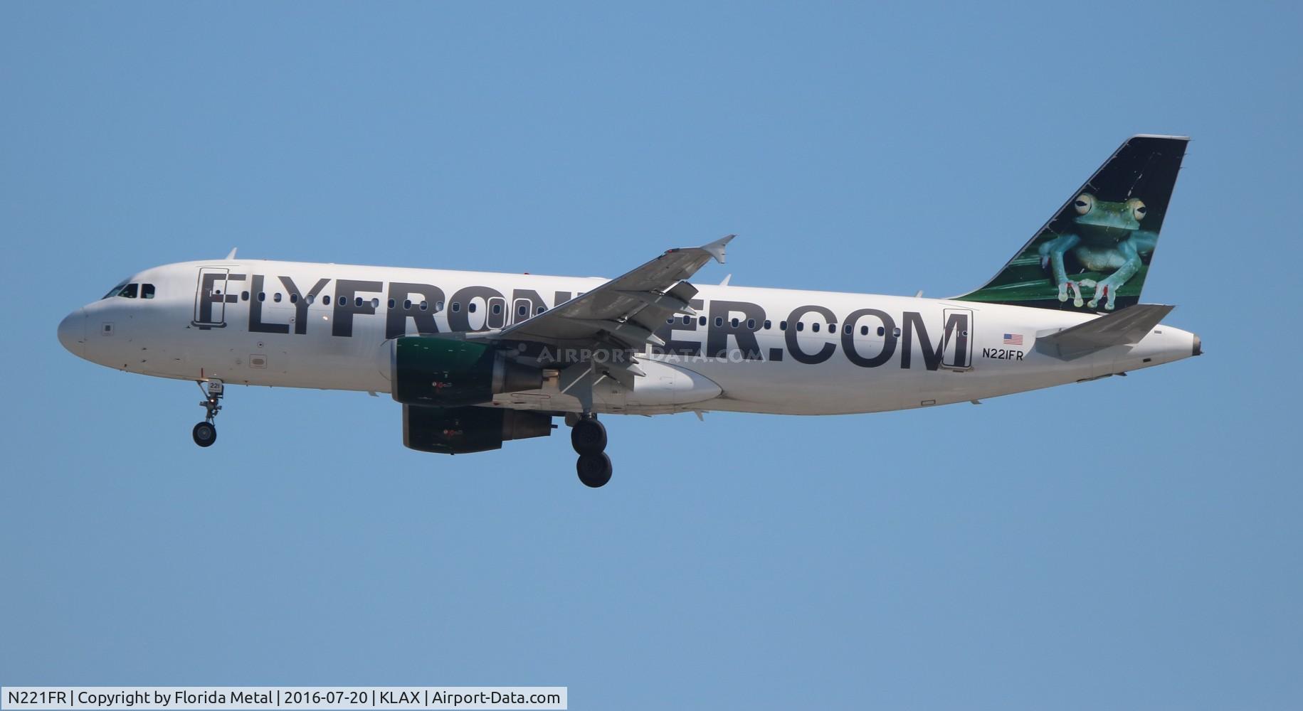 N221FR, 2007 Airbus A320-214 C/N 3205, LAX 2016