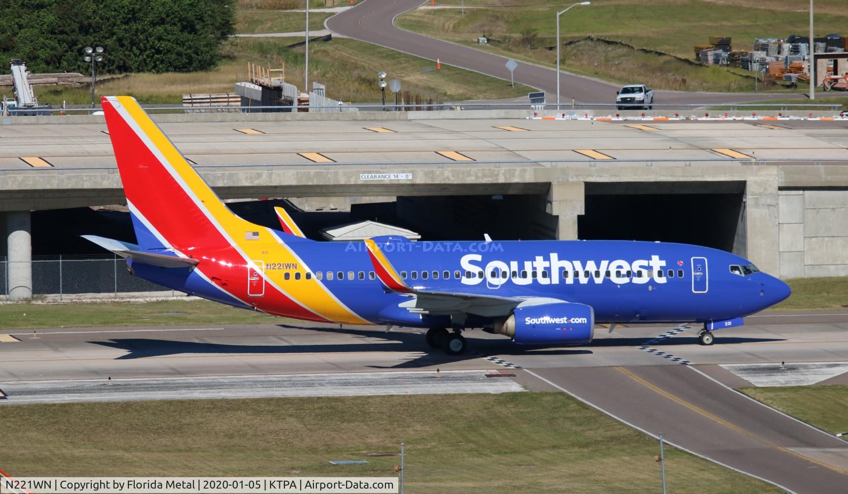 N221WN, 2005 Boeing 737-7H4 C/N 34259, TPA 2020