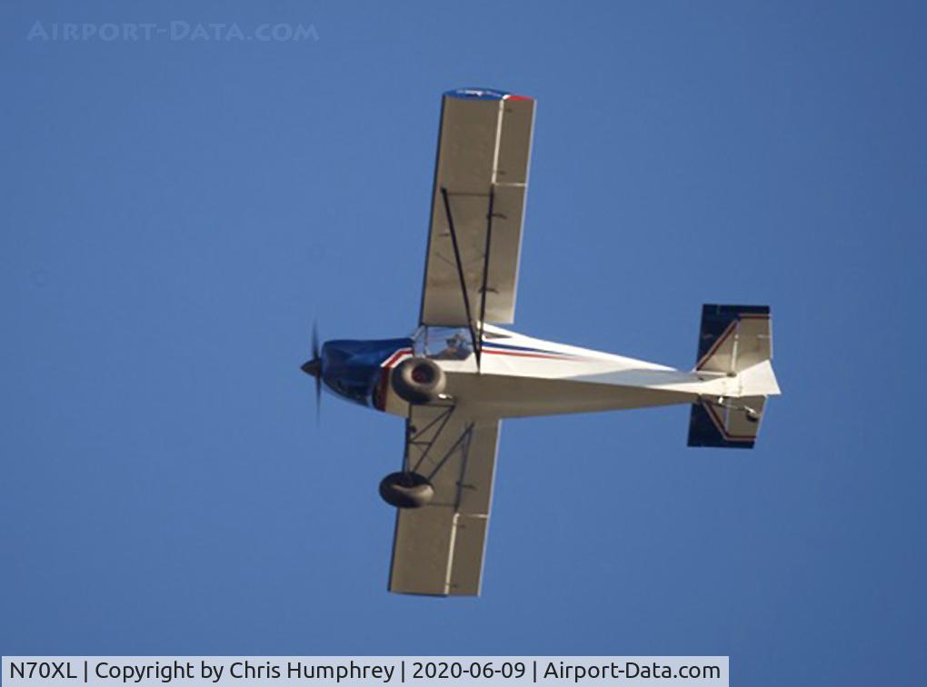 N70XL, 2005 Cessna 560XL Citation XLS C/N 560-5566, Flying over Castro Valley California