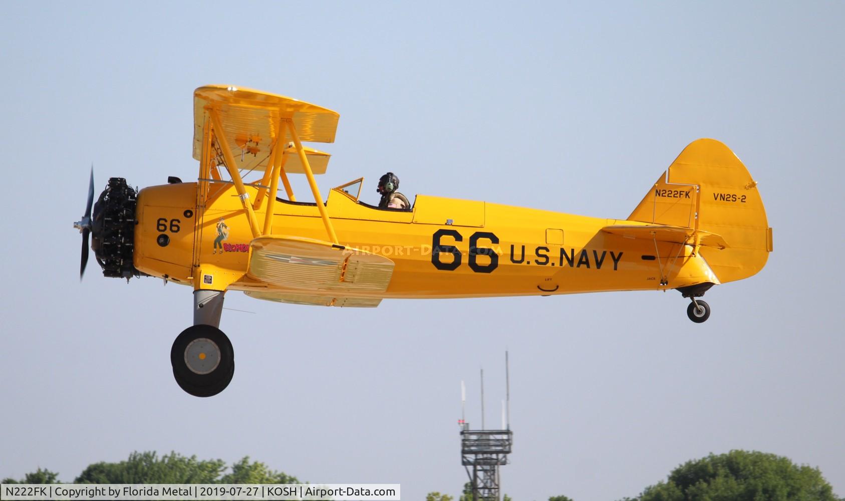N222FK, 1943 Boeing A75 C/N 75-4559, OSH 2019