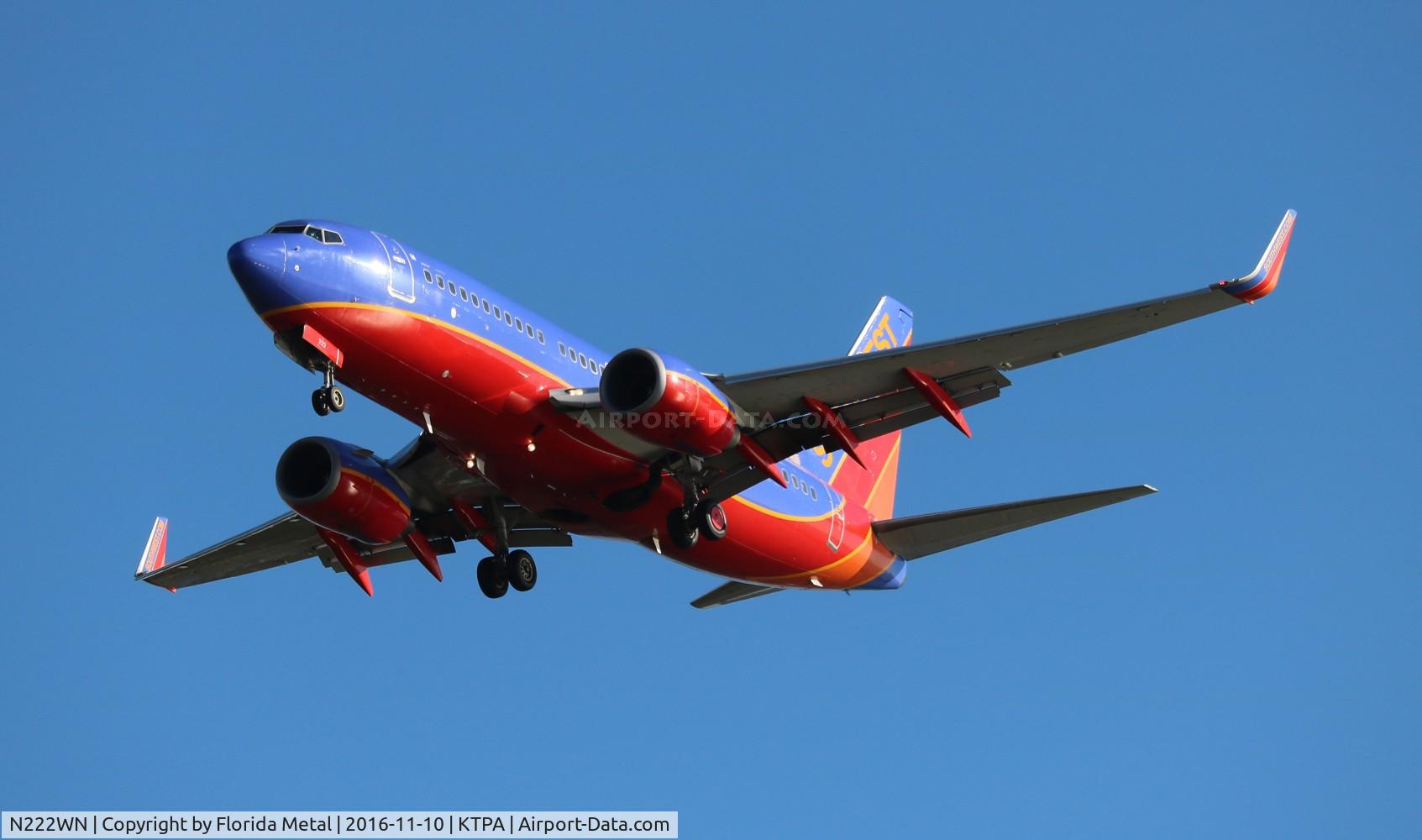 N222WN, 2005 Boeing 737-7H4 C/N 34290, TPA 2016