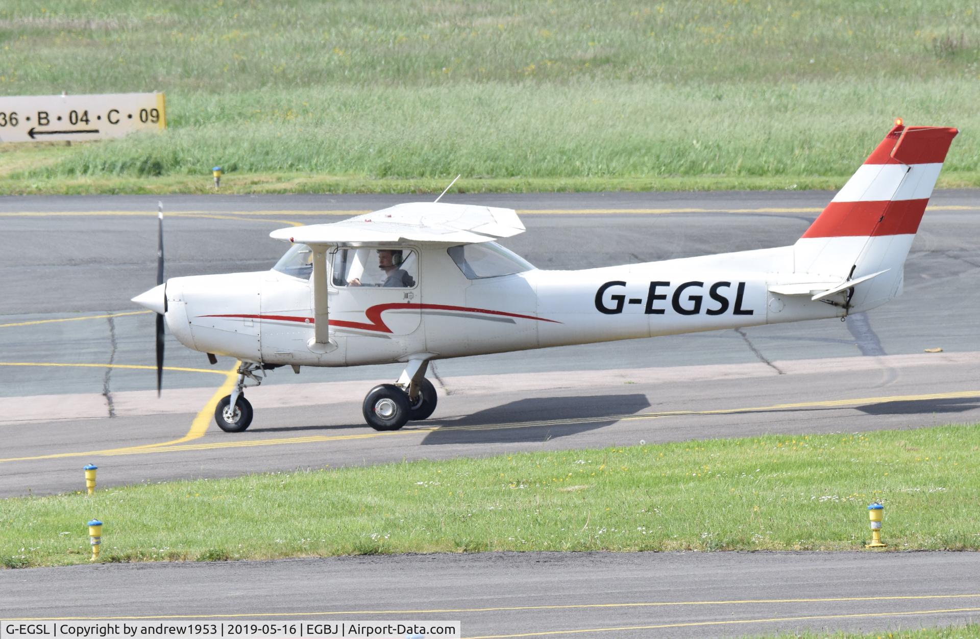 G-EGSL, 1977 Reims F152 C/N F15201446, G-EGSL at Gloucestershire Airport.