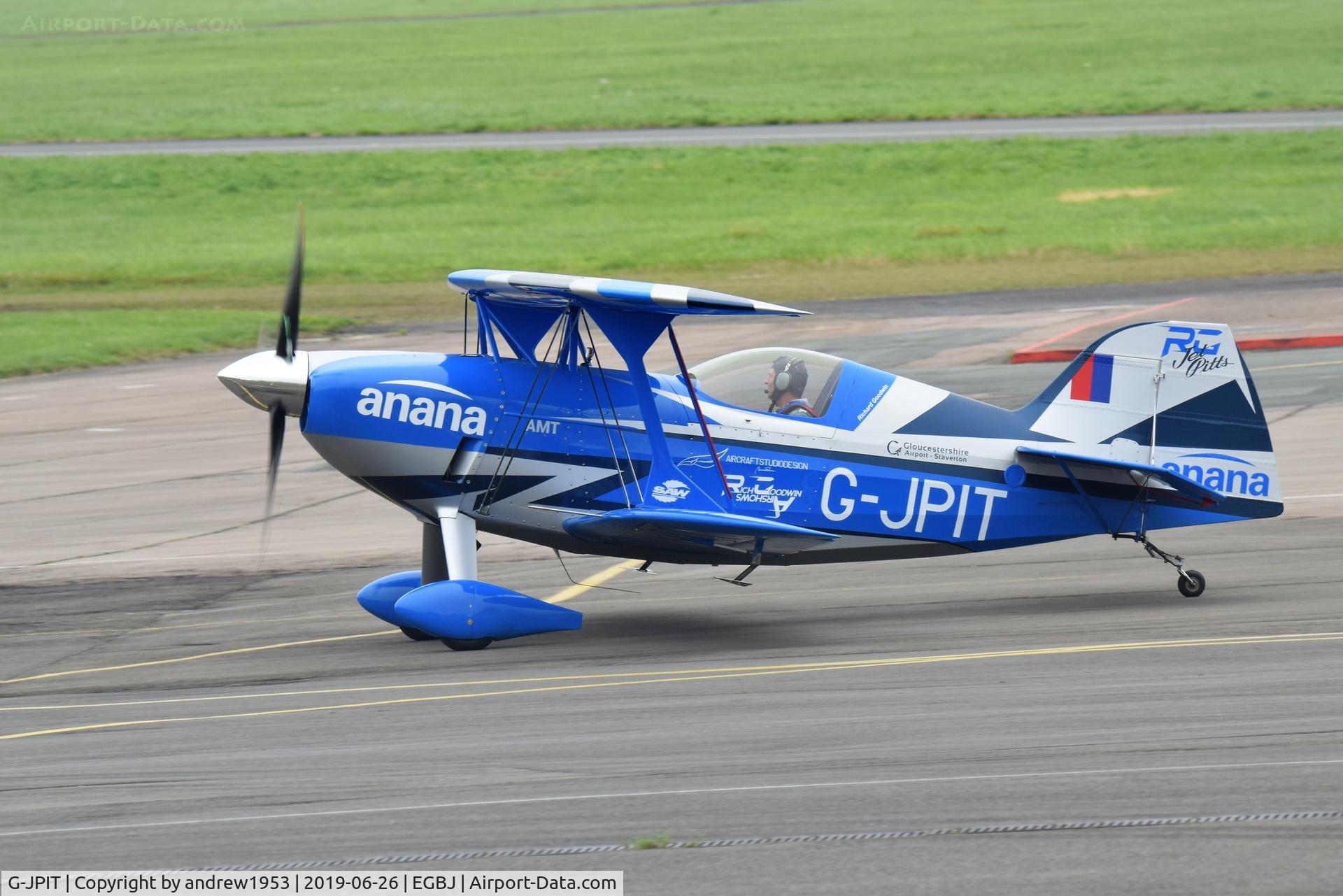 G-JPIT, 2017 Pitts S-2S Special C/N LAA 009C-15409, G-JPIT at Gloucestershire Airport.