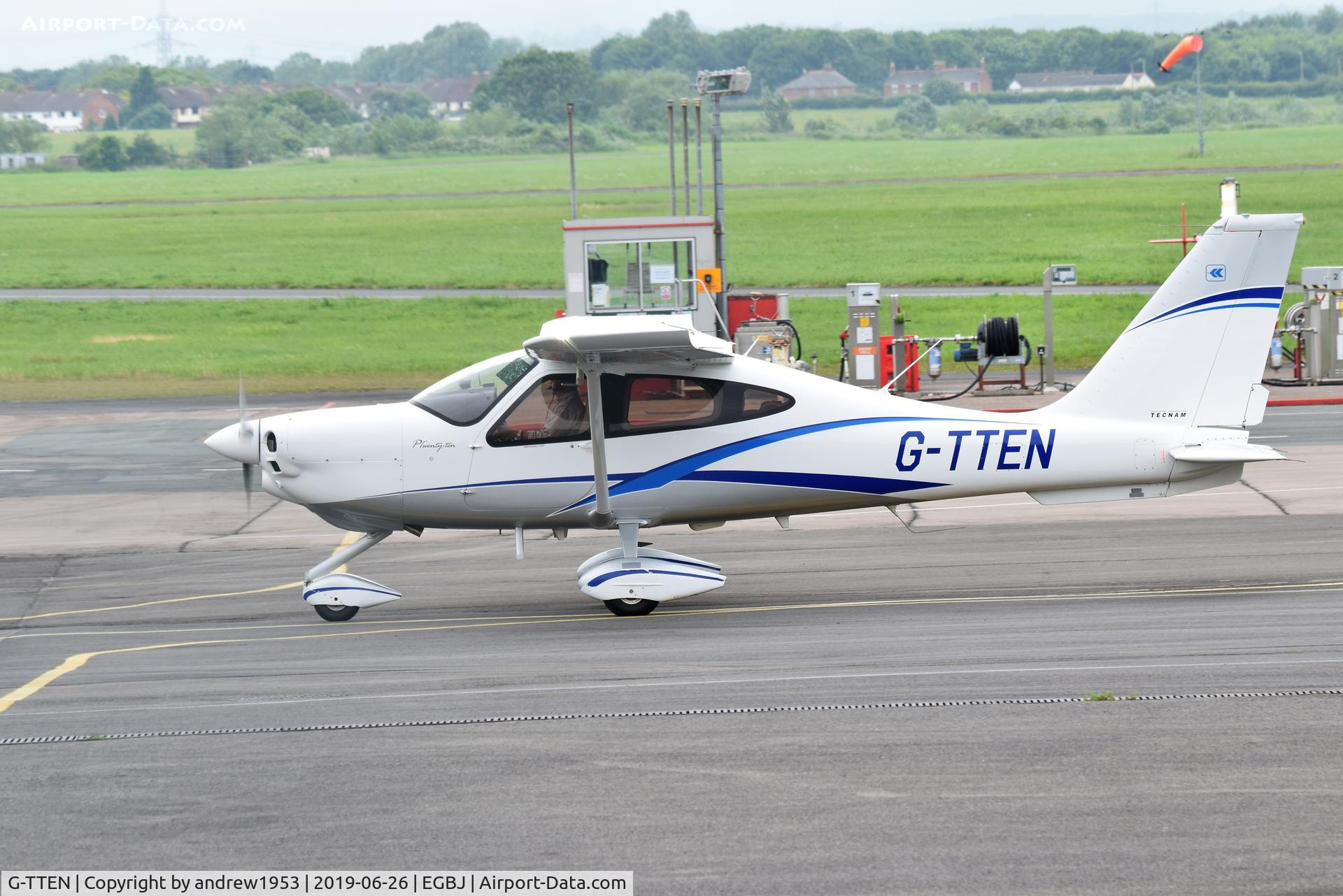 G-TTEN, 2014 Tecnam P-2010 C/N 008, G-TTEN at Gloucestershire Airport.