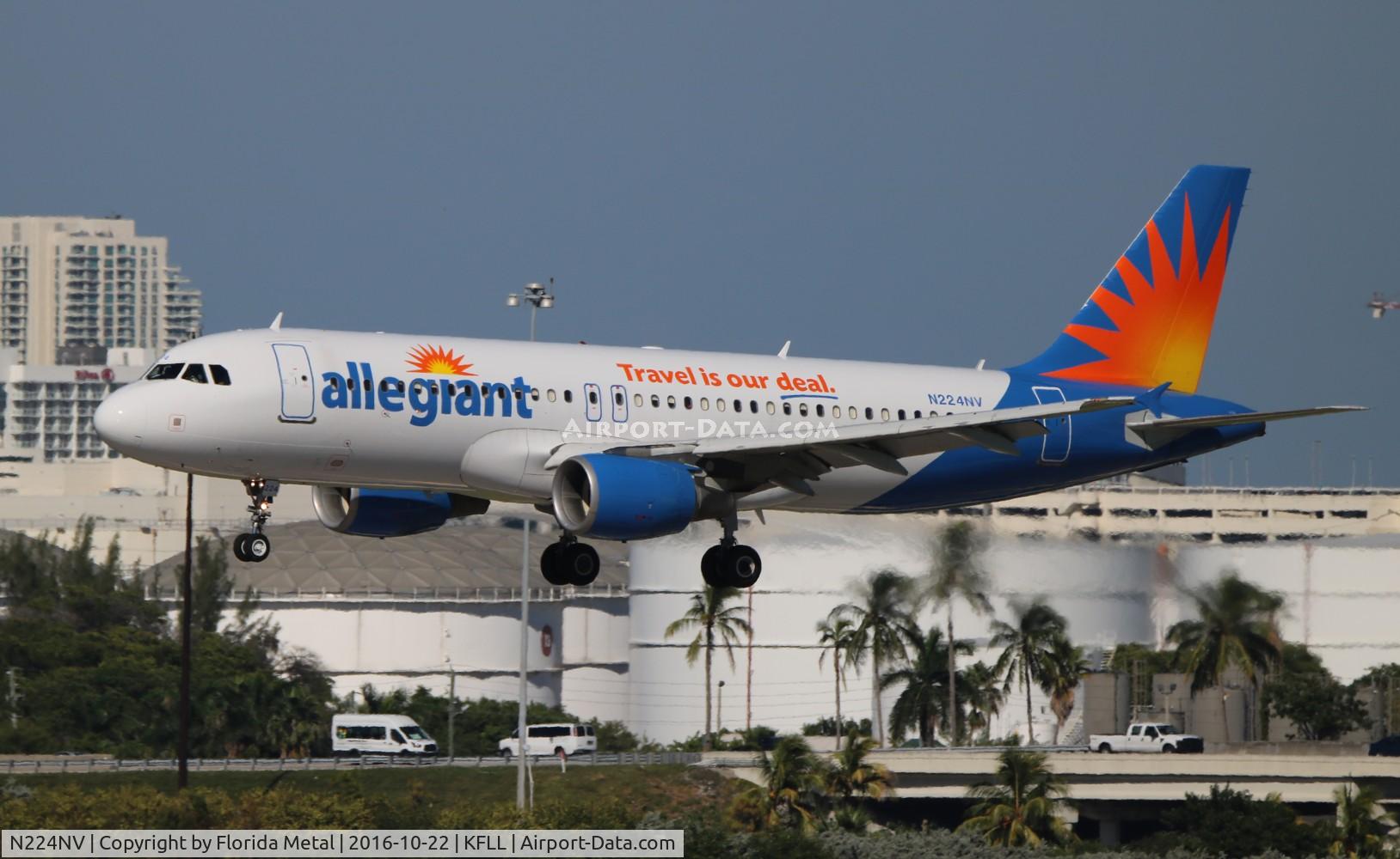 N224NV, Airbus A320-214 C/N 1694, FLL 2016