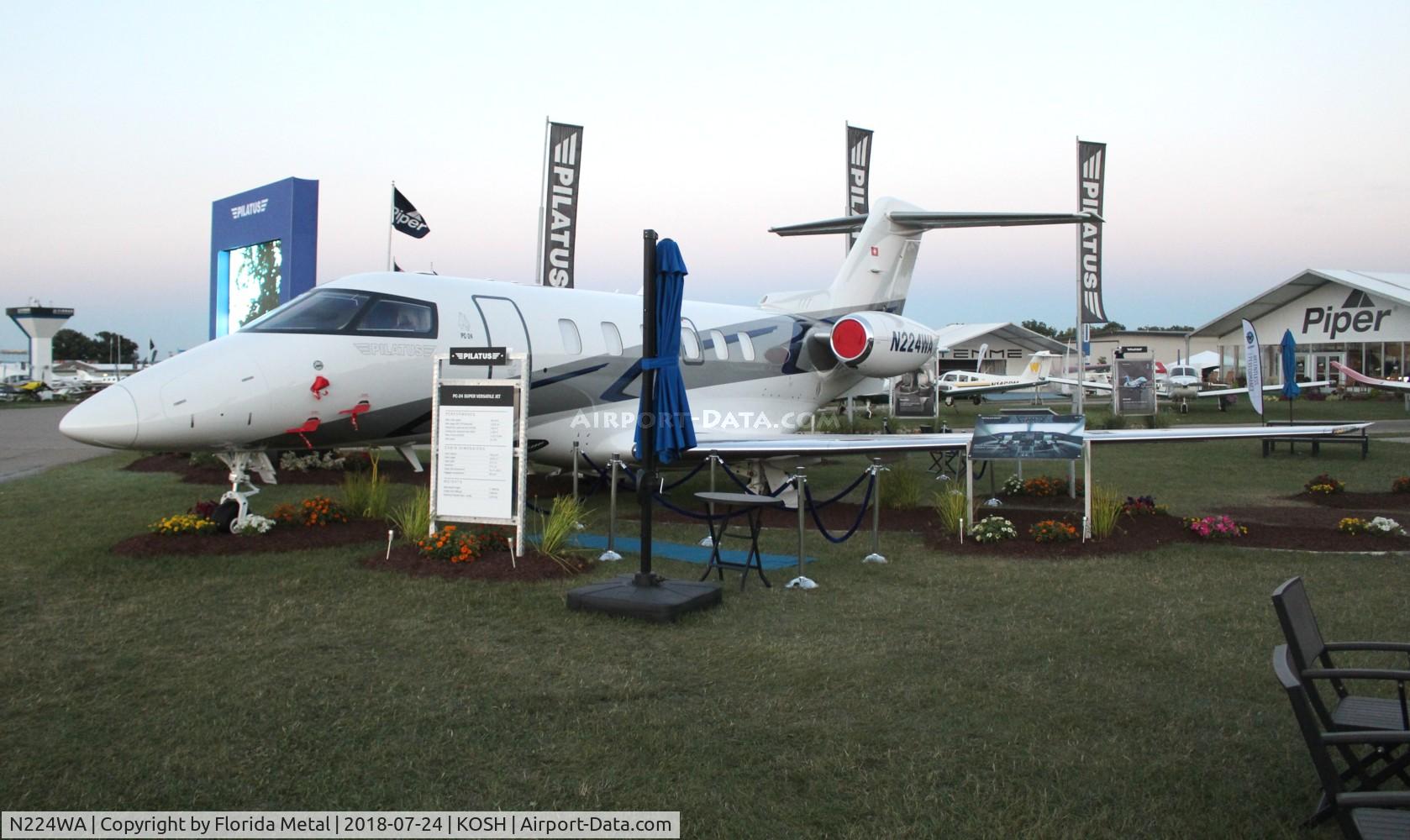 N224WA, 2017 Pilatus PC-24 C/N 102, OSH 2018