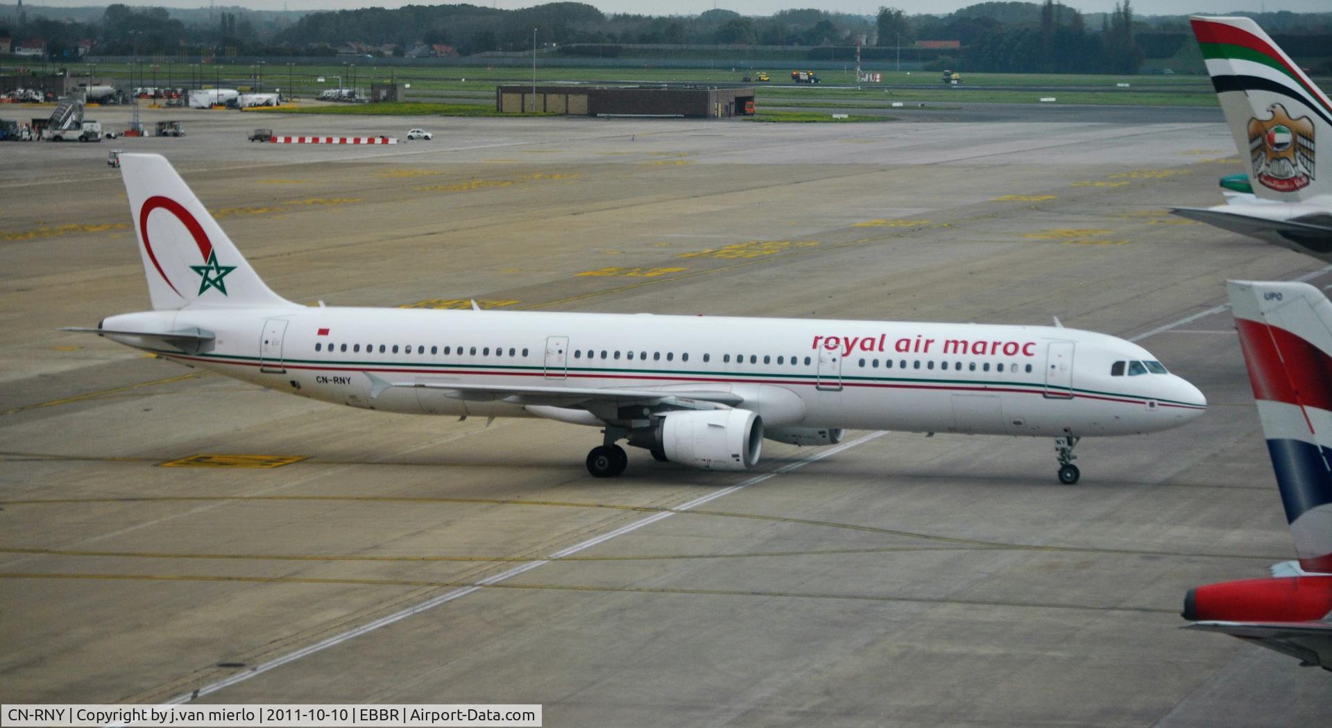 CN-RNY, 2003 Airbus A321-211 C/N 2076, taxiing at Brussels