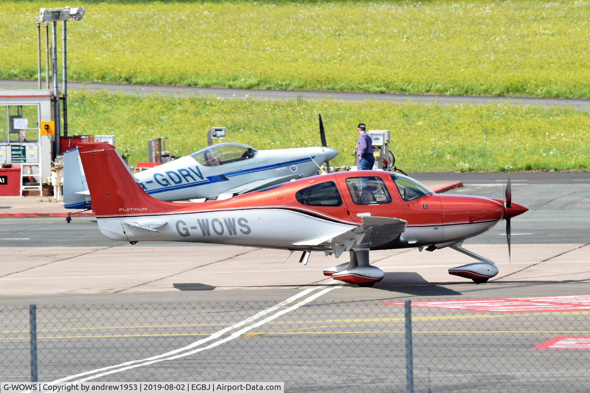 G-WOWS, 2018 Cirrus SR22T C/N 1712, G-WOWS at Gloucestershire Airport.
