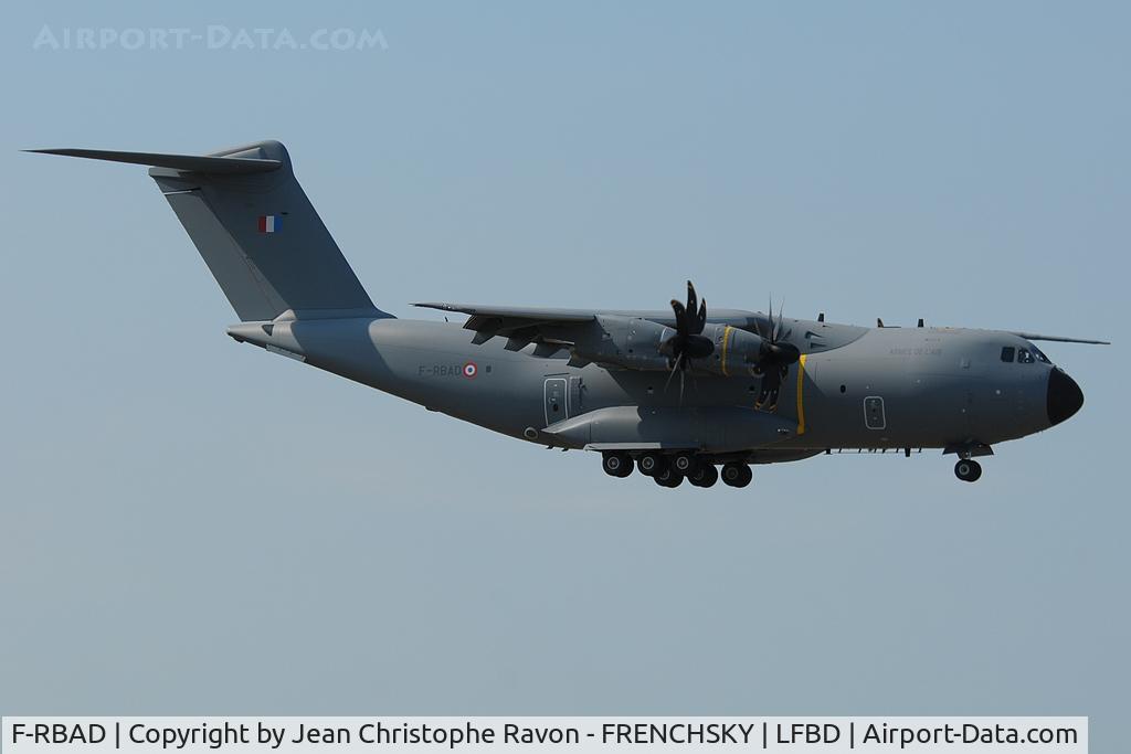 F-RBAD, 2014 Airbus A400M Atlas C/N 011, French Air Force