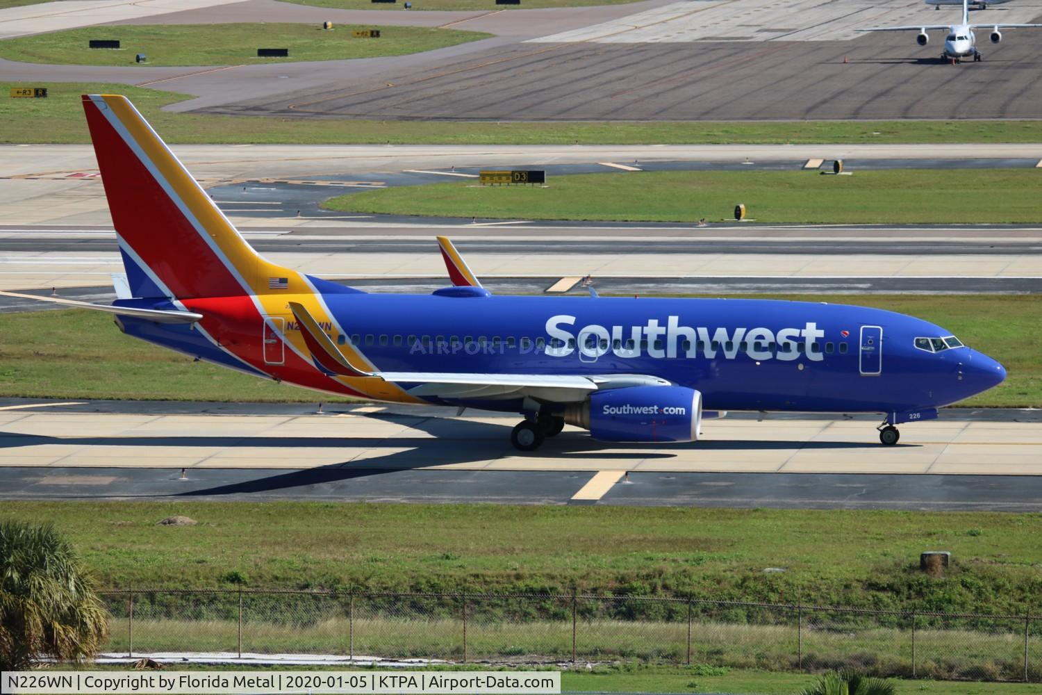N226WN, 2005 Boeing 737-7H4 C/N 32494, TPA 2020