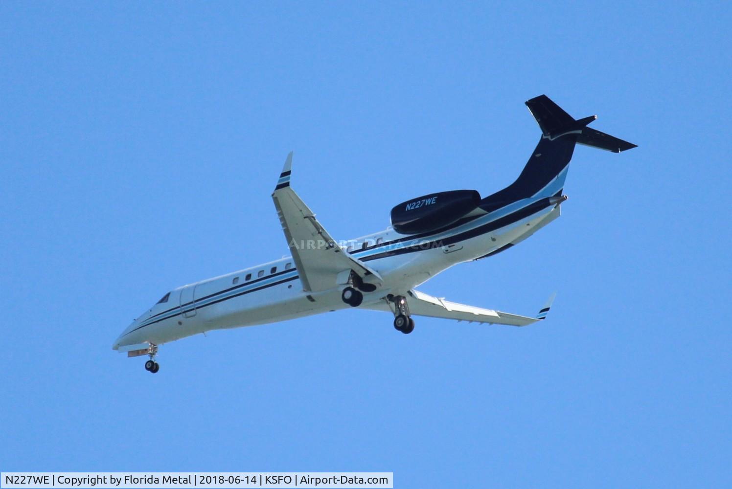 N227WE, 2007 Embraer EMB-135BJ Legacy C/N 14501018, SFO 2018