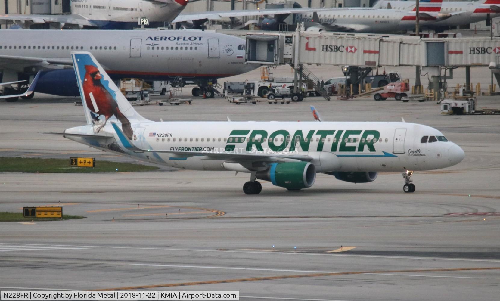 N228FR, 2013 Airbus A320-214 C/N 5526, MIA 2018