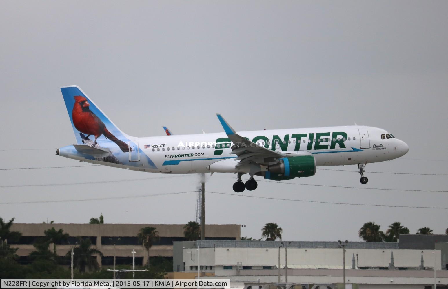 N228FR, 2013 Airbus A320-214 C/N 5526, MIA 2015