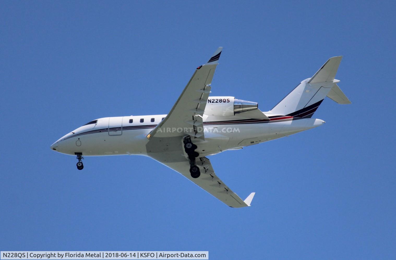 N228QS, 2017 Bombardier CL-600-2B16 Challenger 650 C/N 6103, SFO 2018