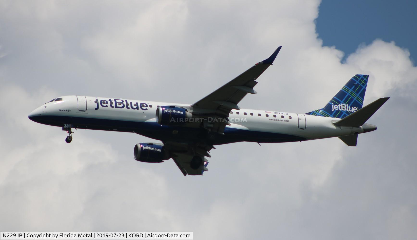 N229JB, 2006 Embraer 190AR (ERJ-190-100IGW) C/N 19000032, ORD 2019