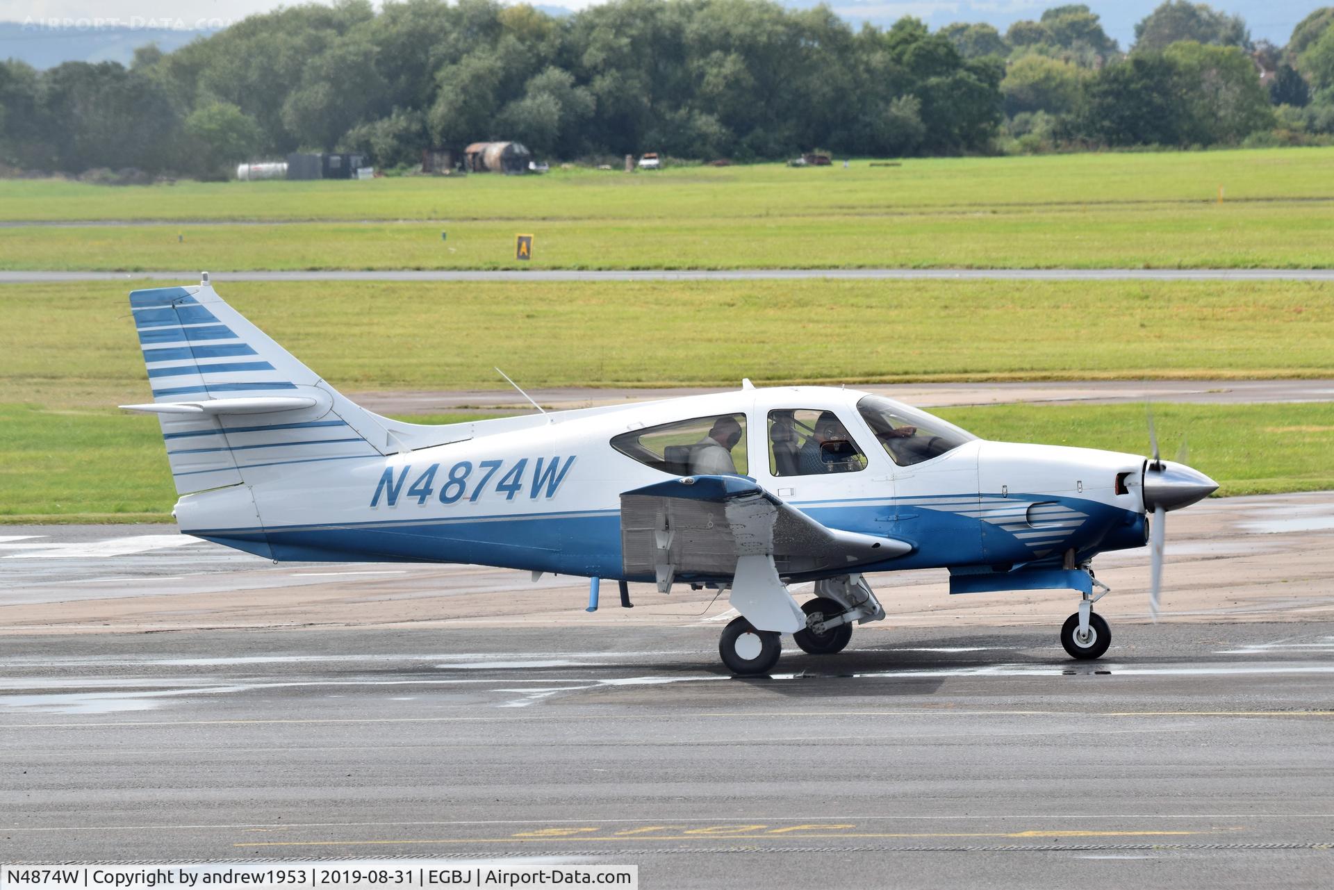 N4874W, 1977 Rockwell International 114 Commander C/N 14204, N4874W at Gloucestershire Airport.