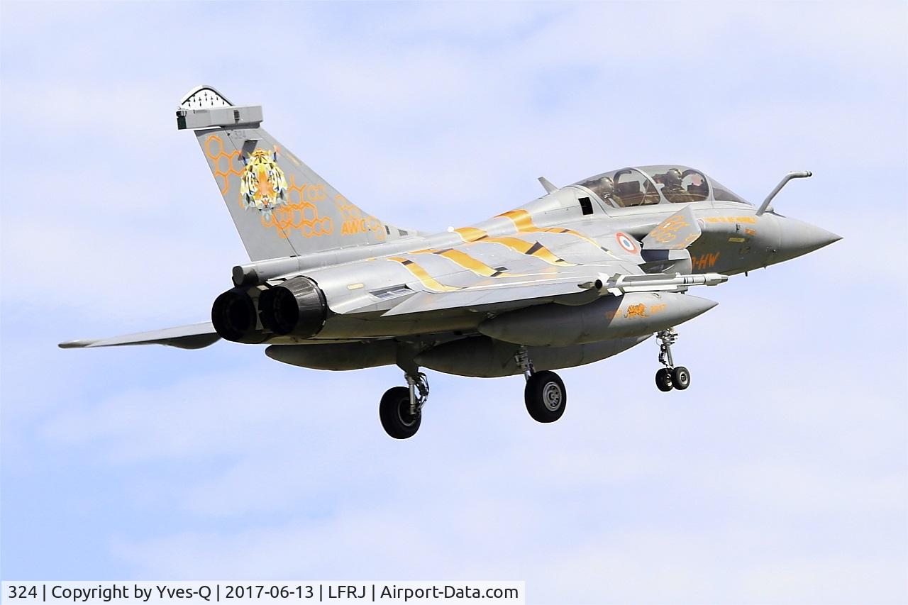 324, Dassault Rafale B C/N 324a, Dassault Rafale B, On final rwy 08, Landivisiau Naval Air Base (LFRJ) Tiger Meet 2017